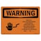 Signmission Safety Sign, OSHA WARNING, 5" Height, 7" Width, Keep Out High Voltage, Landscape OS-WS-D-57-L-12657 - alternate 1
